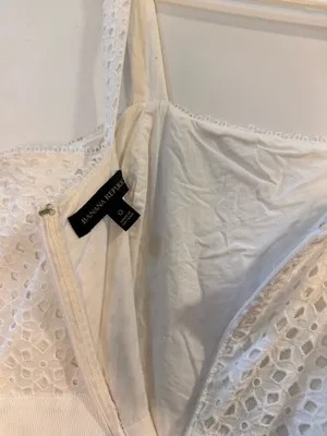 Banana Republic White Lace Eyelet Jumpsuit thumbnail 5