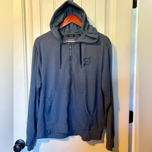 Peloton Blue Dreamblend Relaxed Full Zip Hoodie Sweathshirt thumbnail 6