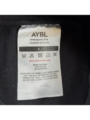 AYBL Womens Black Seamless Biker Shorts S High Waisted Gym Fitness Activewear thumbnail 5