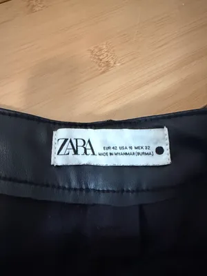 ZARA Faux Leather Pants thumbnail 2