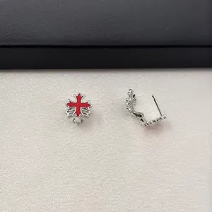 Small Cross Hoop Earrings for Men Women Streetwear Hip Hop Punk Unisex Style thumbnail 5