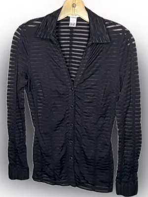 Cache Black Sheer Blouse thumbnail 1