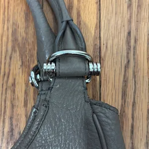 Banana Republic Peddled‎ Leather Shoulder Bag Taupe thumbnail 5