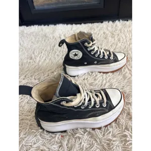 Converse Run Star Hike High‎ Top Platform Sneakers Black White 5Mens Womens 6.5 thumbnail 4