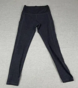 Aerie Offline Leggings‎ Womens Medium Blue Flecked Ankle Skinny Yoga thumbnail 1