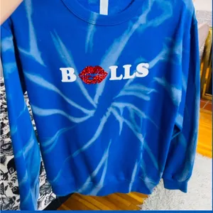 Buffalo bills bleached sweatshirt Blue thumbnail 1