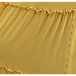 Yellow Goddess Maxi Dress Gold Rope Halter Tiered Long Resort T Bags LA Size S thumbnail 12