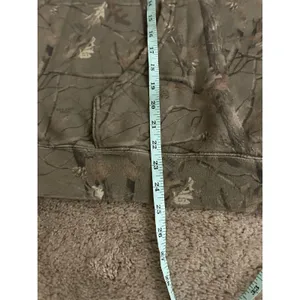 Dairy Boy The Boyfriend Hoodie Evergreen Camo/Pink Appliqué Women's Size Large thumbnail 11