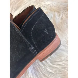 Frye Elyssa Shootie Black Suede Leather Ankle Booties Womens Size US 7.5 thumbnail 5