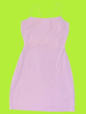 Y2K Pink glittery bodycon dress. thumbnail 2