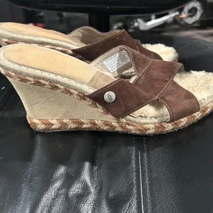 UGG Women's Brown Shearling Mules thumbnail 3