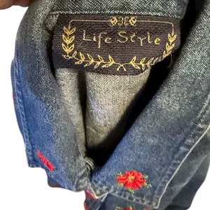 Vintage Life Style Denim Christmas Jacket thumbnail 5