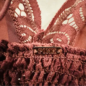 VICTORIA'S SECRET PINK Sz Large Lace Bralet Dusty Rose New With Tags thumbnail 5
