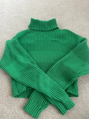 PacSun Green Cropped Sweater thumbnail 2