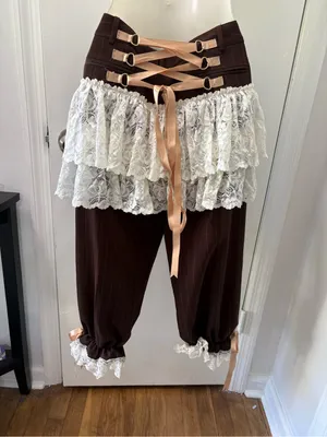 Steampunk corset pants Brown Size L thumbnail 6