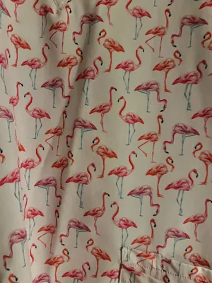 Flamingo scrub top Pink Size M thumbnail 2