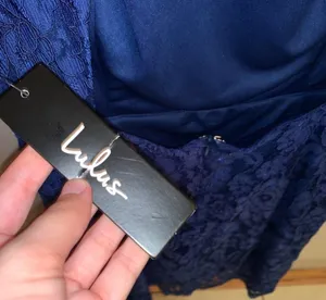 Lulu’s Rhythm of Love Blue Lace Backless Dress thumbnail 7