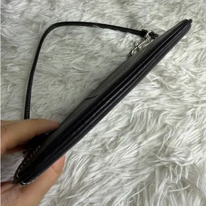 y2k COACH Leatherware Black Wristlet thumbnail 3