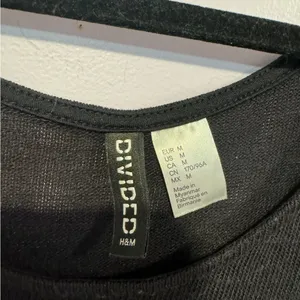 H&M Divided black split side lace‎ tank top thumbnail 3
