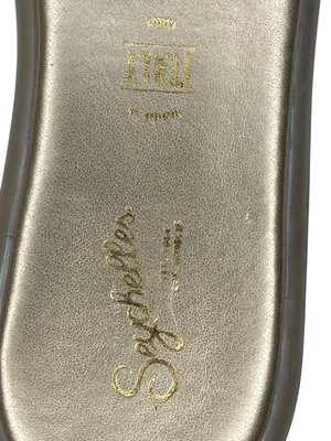 Seychelles Womens Tulum Metallic Gold Slide Sandals W/ Chain Accent - Size 9.5M thumbnail 2
