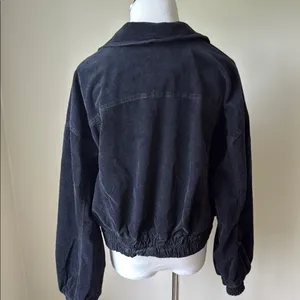 We The Free Black Sure Thing Corduroy Bomber Jacket Relaxed Fit thumbnail 7