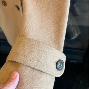 Anne Klein Wool Pea Coat Camel Winter Long thumbnail 4