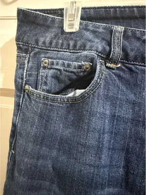American Eagle Women's Bootcut Jeans - Medium Blue Wash Size 14 thumbnail 5