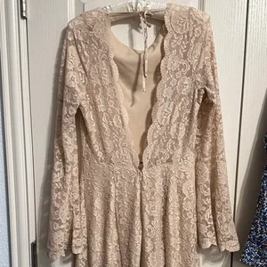 Show Me Your Mumu Natalie Low Back Romantic Lace Bell Sleeve Boho Dress Wedding thumbnail 4