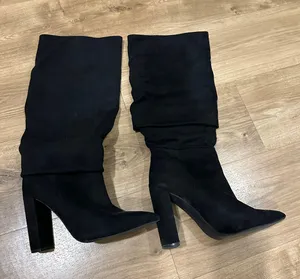 Steve Madden Slouchy Black Boots thumbnail 1
