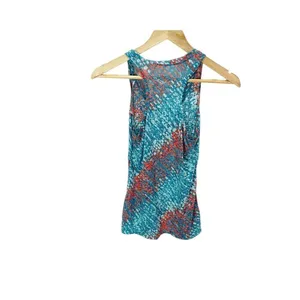 Womens Saucony‎ Racerback Tank Size S Multicolor Blue Red Running Sleeveless thumbnail 2