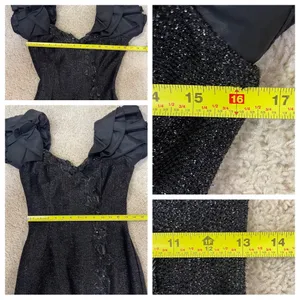 Vintage Nadine black gown thumbnail 8