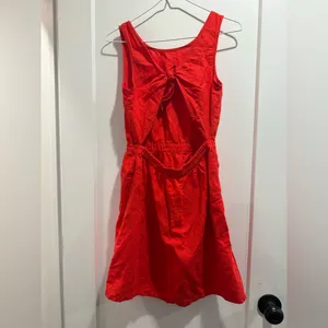 GAP Vibrant Red Sleeveless Open Back‎ Dress Size XS thumbnail 2