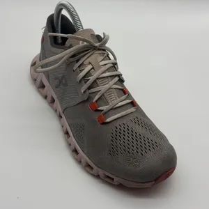 On Cloudstratus Womens Running Shoes Grey Orange Swiss Engineering US 7.5 RIGHT thumbnail 7