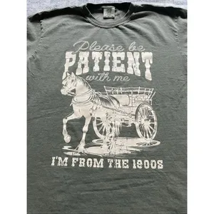 Comfort Colors Faded Green From The 1900s Novelty Tee Large thumbnail 3