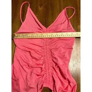 H&M Women Top XS Hot Pink Viscose Blend Sleeveless Draped Camisole Fit Tank thumbnail 6