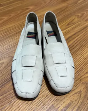 Aerosoles loafers slip-on square toe textured strap detail size 7 thumbnail 1