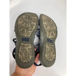 Skechers Reggae Slim Sandals Womens 6 Blue Fair Strappy Woven Memory Foam casual thumbnail 7