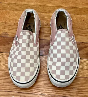 Vans Classic Slip-On Checkerboard Dusty Pink Sneakers Women's 6.0 EU 36 thumbnail 1