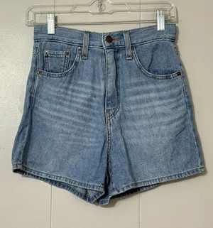 Levi’s Mile High Wide Leg Cropped Jeans Women’s Size 25 High Rise Button Fly thumbnail 1