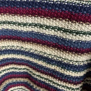 Vintage County Seat Crop Striped Sweater Size L thumbnail 4
