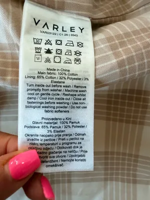 NWT Varley Robyn Oversized Car cotton twill Coat A line shape size xxs thumbnail 15