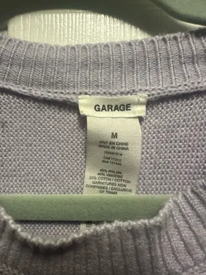 Garage Pastel purple cropped sweater thumbnail 4