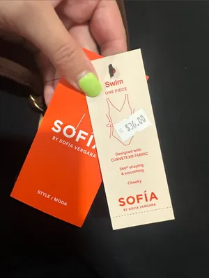 sofia by sofia vergara ring plunge 1 pc 360 degree shaping and smoothing swim Brown Size XL thumbnail 3