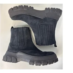 Boemos Suede Platform Chelsea Boots Lug Sole Italy size 37 thumbnail 8