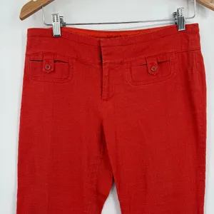 Cartonnier Charlie Crop Flare Sz S Anthropologie Preppy Textured Quiet Luxury thumbnail 3