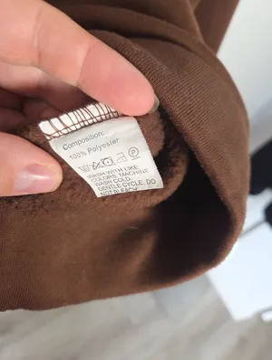 Chocolate Brown Mushroom Sweatshirt Oversized Cozy Goblincore Forest Grunge XL thumbnail 5