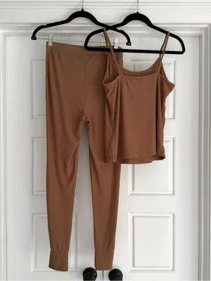 Stars Above Rib Knit 2-Piece Pajama Set, Small thumbnail 2