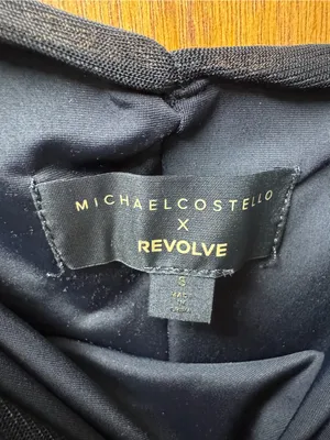 Michael Costello x Revolve Hailey Zipper Sleeveless Mini Dress Black Small thumbnail 8