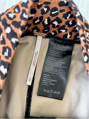 Women's Free People Brown Black Leopard Print Bike Shorts S Rayon thumbnail 3