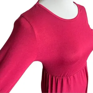 NWT Womens ReoRia 3/4 Sleeve Cranberry Jersey Knit Maxi Dress - Sz S thumbnail 3